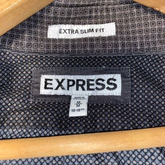Express mens extra slim fit button down shirt - Picture 7 of 9
